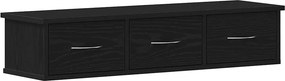 vidaXL Ντουλάπι Τοίχου Μαύρο Δρυς 88x26x18,5 εκ Επεξεργασμένο Ξύλο