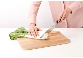 Μαχαίρι σεφ Brabantia Profile 1003296, 19,5 cm, Σκληρυμένο ατσάλι, ανθεκτικό στις γρατζουνιές και τη διάβρωση, Μαύρο
