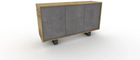 Ερμάριο Planet 150, 150x42x87, Χρώμα Whiskey με Μαραθί, Μελαμίνη