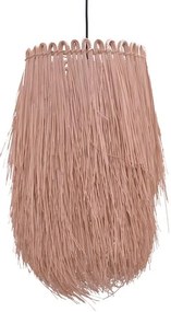 Φωτιστικό οροφής Dreco Inart Ε27 ρατάν σε φυσική απόχρωση Φ32x52εκ 32x32x52 εκ.