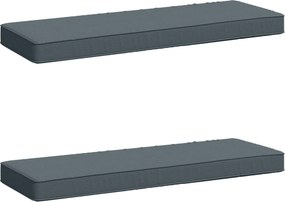 vidaXL Μαξιλάρια Πάγκου 2 Τεμαχίων VUGHT 2 pcs 100% Πολυεστέρας Μπλε