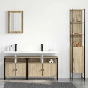 vidaXL Σετ Επίπλων Μπάνιου 4 pcs Δρύς Sonoma Επεξεργασμένο ξύλο