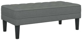 vidaXL Παγκάκι Σκούρο Γκρι 113x57x39 εκ. Υφάσματος