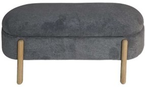 Σκαμπό Με Αποθηκευτικό Χώρο Cloud 735-2207-D 108x41x48cm Grey