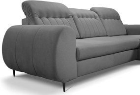 Γωνιακός καναπές Blanc-Gkri Skouro-Αριστερή