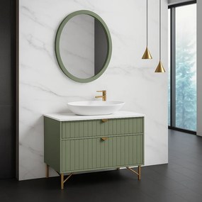 Mabo Olivia 100 Plywood - Σετ Επίπλου Μπάνιου Με Καθρέπτη