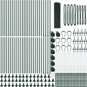 vidaXL Στύλος Περιφράξεων Πράσινο 100 x 0,5 μ (25 x 25 mm διχτυού)