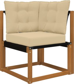 vidaXL Μαξιλάρι Καναπέ Εξωτερικού Χώρου 3 pcs Μπεζ Πολυεστέρας