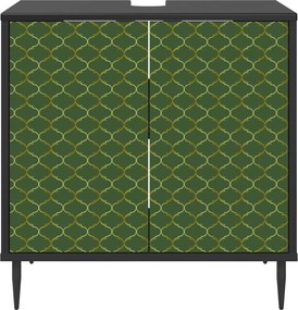 vidaXL Ντουλάπι Μπάνιου GELEEN Μαύρη Δρυς 60 x 40 x 61 εκ