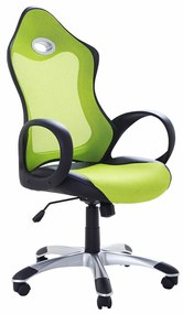 Καρέκλα γραφείου Berwyn 253, Πράσινο, 109x67x67cm, 14 kg, Με μπράτσα, Με ρόδες, Μηχανισμός καρέκλας: Κλίση | Epipla1.gr