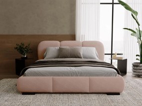 Επενδυμένο Κρεβάτι Rosa-Μπεζ-160 x 200