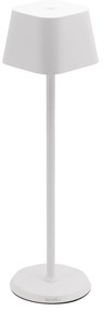 Επιτραπέζιο Φωτιστικό ArteLibre LED Φορητό GEORGINA Λευκό Αλουμίνιο 11x11x37.7cm - ART-15290013