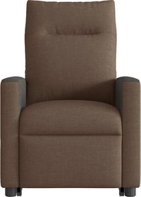 vidaXL Πολυθρόνα Ανακλινόμενη με Ανύψωση Καφέ Υφασμάτινη