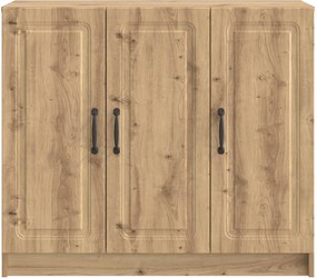 vidaXL Πλαϊνό γραφείο Artisan Δρυς 89 x 34,5 x 77 εκ.