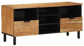 vidaXL Ντουλάπα Τηλεόρασης Καφέ 100 x 33.5 x 46 εκ Μασίφ ξύλο ακακίας