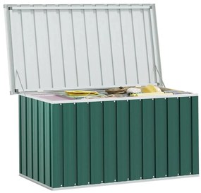 vidaXL Μπαούλο Αποθήκευσης Κήπου Πράσινο 129 x 67 x 65 εκ.