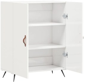 vidaXL Ντουλάπι Γυαλιστερό Λευκό 69,5x34x90 εκ. Επεξεργασμένο Ξύλο