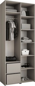 Ντουλάπα Como I-Cashmere - Μαύρο-Μήκος: 100εκ