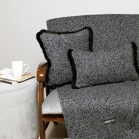 Ριχτάρι Athos Graphite-Black Aslanis Home Τριθέσιο 180x300cm Βαμβάκι-Πολυέστερ