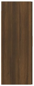 vidaXL Κρεμαστό Ντουλάπι Τοίχου Καφέ Δρυς 69,5x34x90 εκ Επεξ. Ξύλο