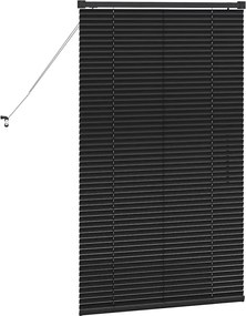 vidaXL Βενετσιάνικες Ρόδες Μαύρο 130 x 75 εκ Αλουμίνιο