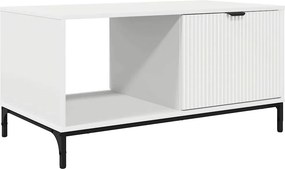vidaXL Τραπεζάκι σαλονιού Λευκό 90 x 49 x 46 εκ. Επεξεργασμένο Ξύλο