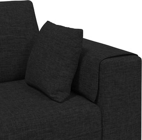 vidaXL Καναπές Μαύρο 250 x 77 x 76 εκ. ύφασμα