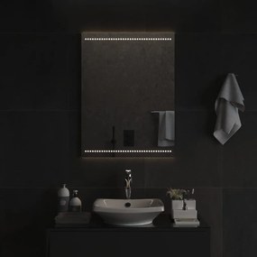 vidaXL Καθρέφτης Μπάνιου με LED 60x80 εκ.
