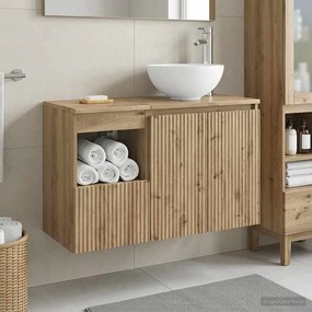 vidaXL Σετ Επίπλων Μπάνιου 2 τμχ. Artisan Δρυς Επεξεργασμένο Ξύλο