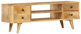 vidaXL Έπιπλο Τηλεόρασης 110 x 35 x 40 εκ. από Μασίφ Ξύλο Μάνγκο