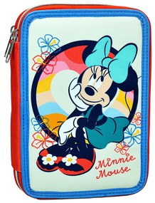 Κασετίνα Διπλή Γεμάτη (18x15x4) Gim Minnie Boho Surf