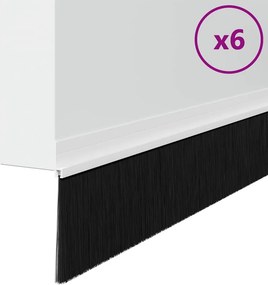 vidaXL Αυτοκόλλητες σφραγίδες πόρτας 6 pcs Λευκό 100 cm