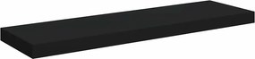 vidaXL Ράφι Τοίχου Μαύρο 80x23,5x3,8 εκ. MDF
