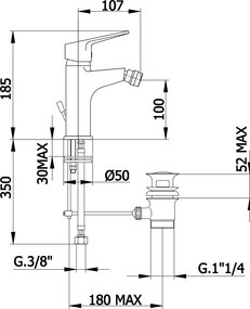Demm Siena 9820 - Μπαταρία μπιντέ