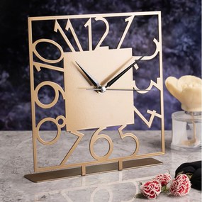 Διακοσμητικό Ρολόι Χρυσό PIAZZA 25x1,5x23