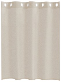 vidaXL Κουρτίνες με κουρτίνες 2 pcs Άμμος 140 x 140 εκ. Πολυεστέρας