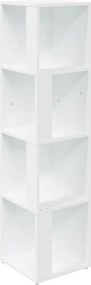 vidaXL Ντουλάπι Γωνία Λευκό 33 x 33 x 132 εκ. από Μοριοσανίδα