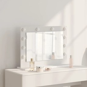 vidaXL Καθρέφτης τουαλέτας Ορθογώνιος Λευκό 60 x 45 x 18 εκ.