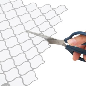 vidaXL Tile Λαμπτήρα 10 pcs Λευκό 27 x 27 εκ. Πολυουρεθάνη και PET