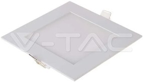 V-TAC LED Πάνελ Premium 12W Downlight Square 3000K