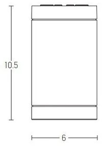 Πλαφονιέρα Φωτιστικό Οροφής 6cm GU10 LED 7W IP54 Zambelis-E220-Λευκό E220