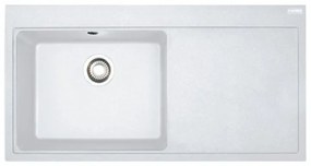 Franke Mythos MTG 611 Polar White Γρανιτένιος Νεροχύτης Ποδιά Δεξιά 60 cm