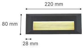 Φωτιστικό τοίχου Mono LED 3W 3CCT Outdoor Wall Lamp Anthracite D:22cmx2.8cm (80201740) - ABS - 80201740
