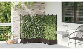 vidaXL Κηποτινάκι με Τρέλα 5 pcs Καφέ 120 x 120 x 125.5 εκ. PP