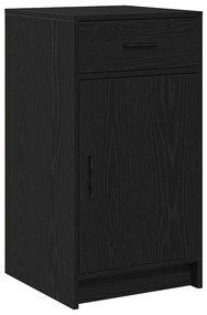 vidaXL Τραπέζι περιποίησης με συρτάρι 3 pcs Μαύρο 50 x 41 x 135 εκ