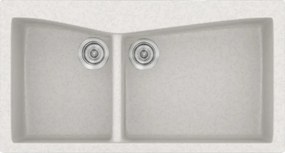 Sanitec Classic 326 (93×51) - Γρανιτένιος νεροχύτης - Metallic ICE