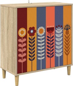 vidaXL Πλαϊνό γραφείο ESSEN Sonoma 69 x 33 x 75 εκ. Επεξεργασμένο Ξύλο
