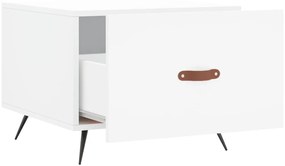 vidaXL Τραπεζάκια Σαλονιού 2 τεμ. Λευκά 50x50x40 εκ Επεξεργασμένο Ξύλο
