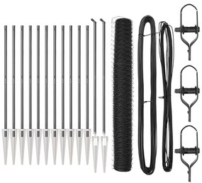 Στύλος Περιφράξεων Γκρι 25 x 1,4 μ (50 mm πλέγμα)