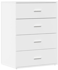 vidaXL Βοηθητικό Ντουλάπι Λευκή 60 x 39 x 80 εκ. Επεξεργασμένο Ξύλο